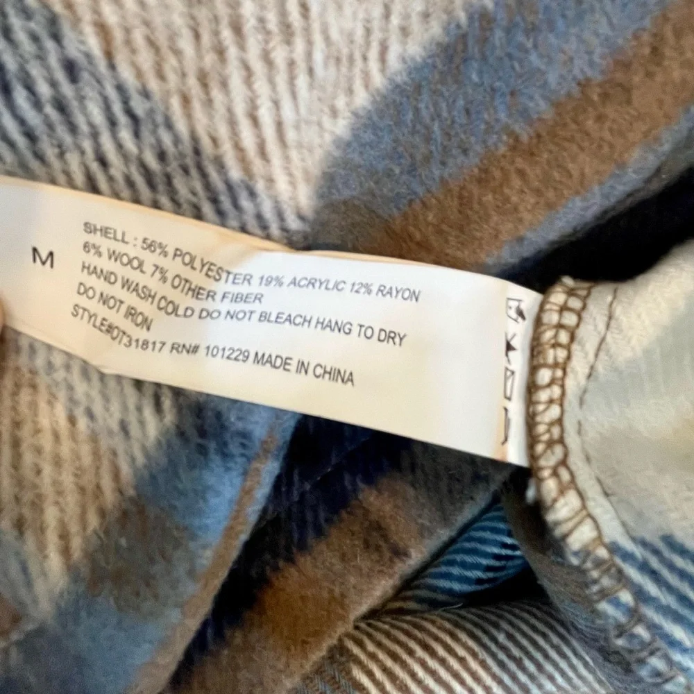 26 International Oversized Plaid Butten up Fleece Jacket Shaket Shirt. Women’s M - Picture 9 of 12